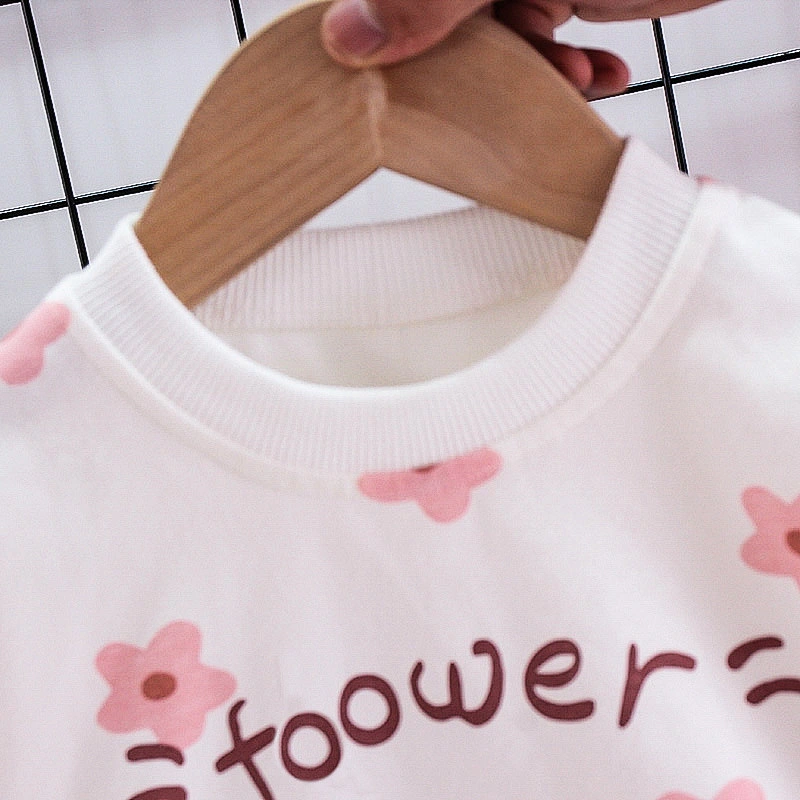 baby girl print clothes set