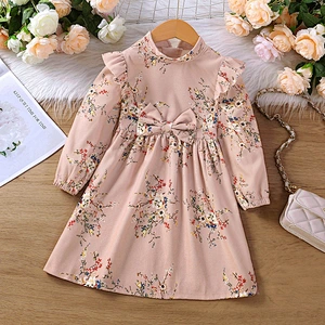 girl child dress cotton girl dress floral casual dresses for teen girls