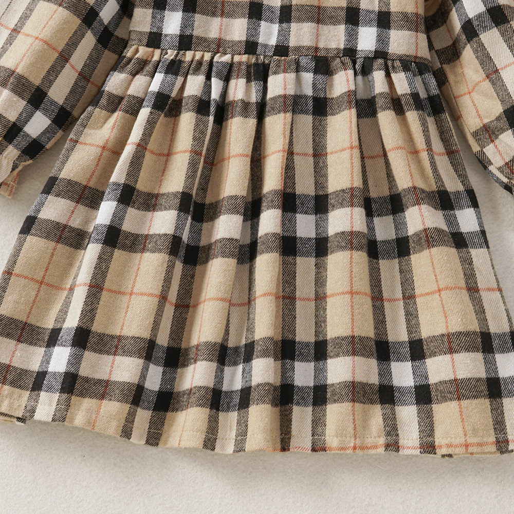 autumn plaid girl dresses