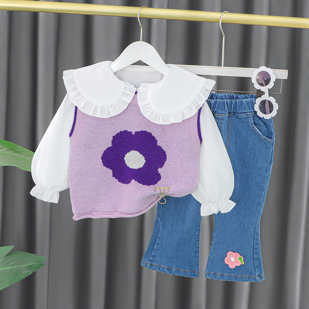 girls trouse top set clothes