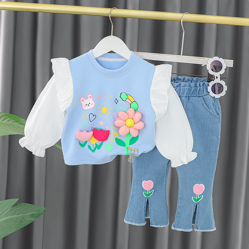kids girls clothing sets wholesale autumn winter baby girl clothing sets