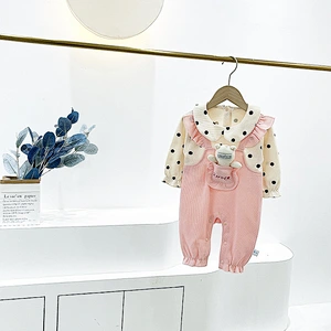 baby girl knit romper baby romper button