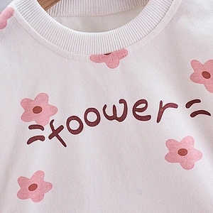 baby girl print clothes set