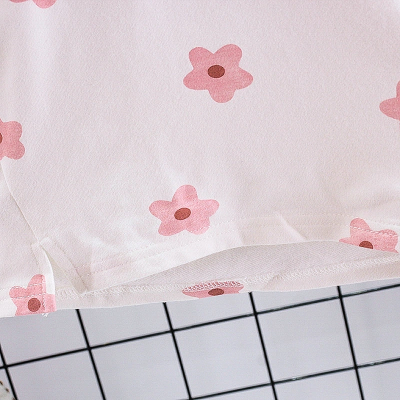 baby girl print clothes set