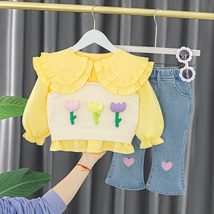 baby clothing for girl infants clothes sets 2 tops+pants