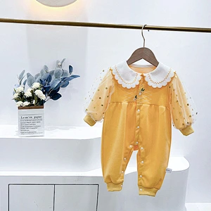 korean style knit romper baby plain romper