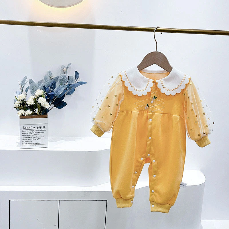 korean style knit romper baby plain romper