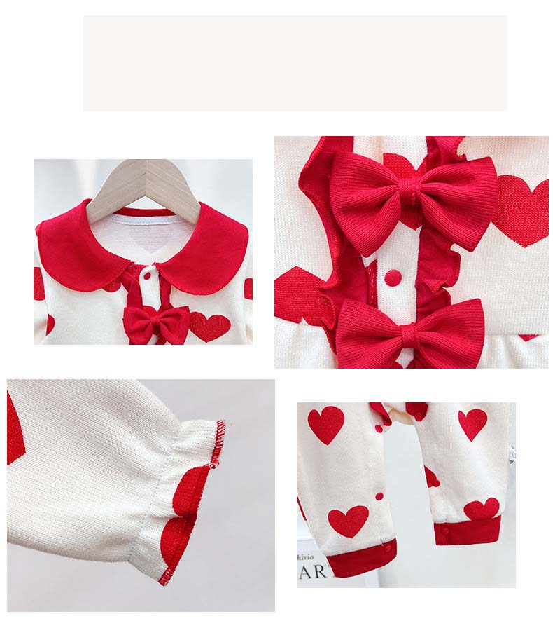 red baby romper