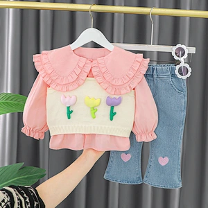 baby clothing for girl infants clothes sets 2 tops+pants