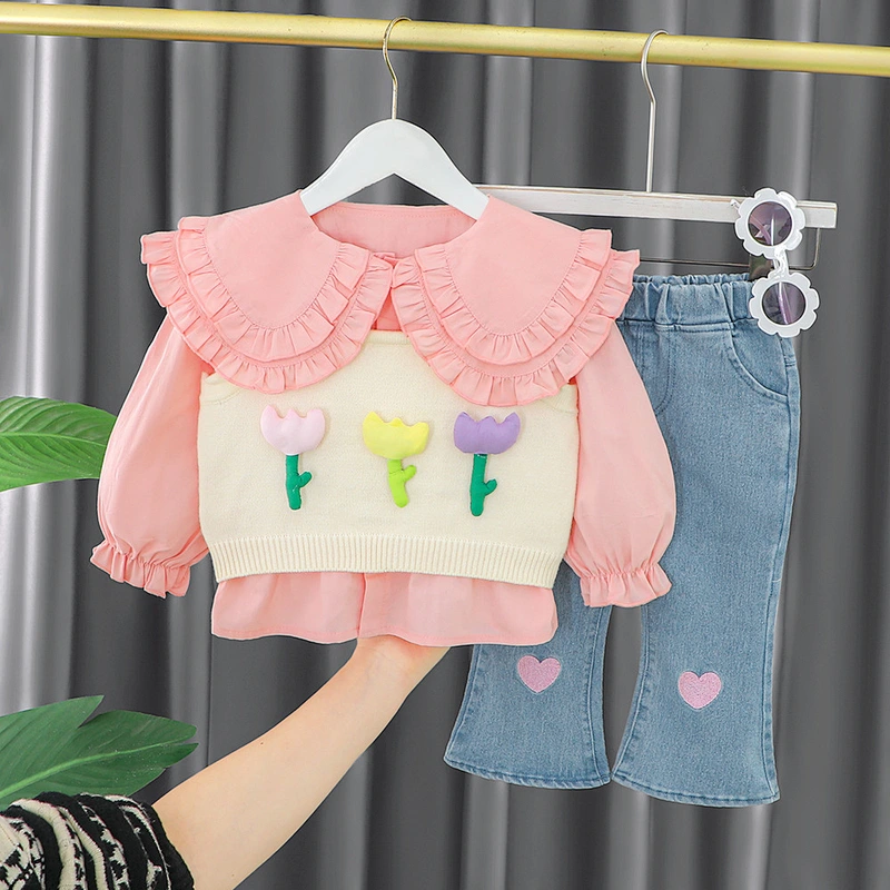 baby clothing for girl infants clothes sets 2 tops+pants