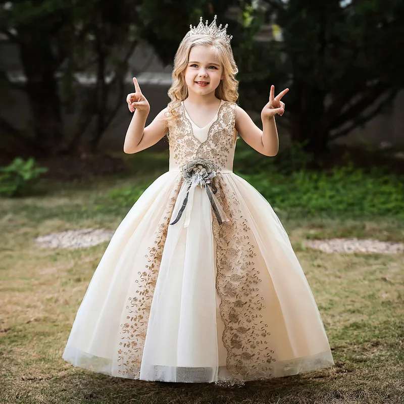 New Style Sequin Flower Girl Dress