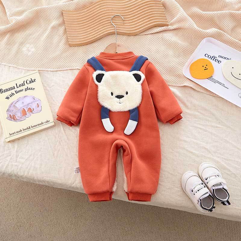 winter romper baby boy jumpsuit romper baby boy cotton romper infant boy romper boys long sleeve romper