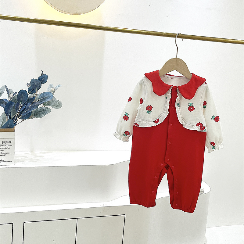 born baby girl romper