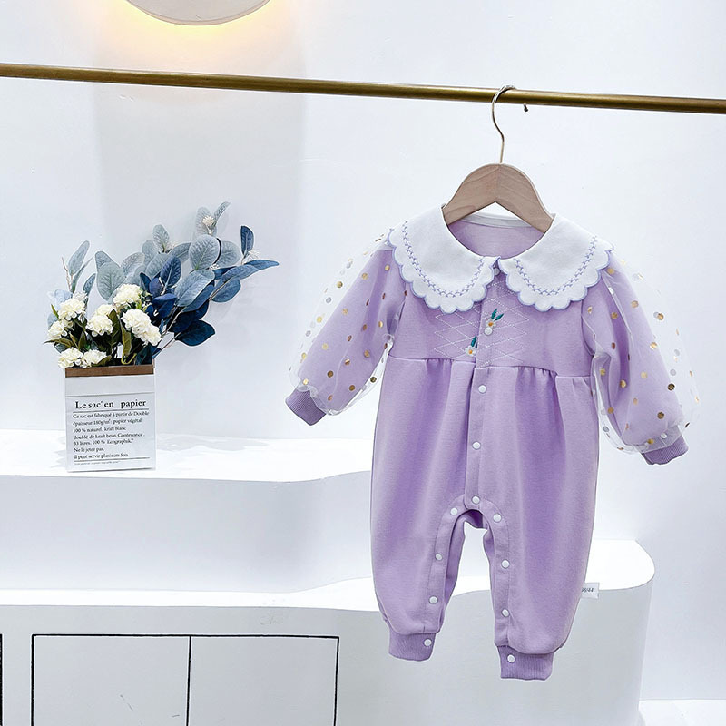 korean style knit romper baby