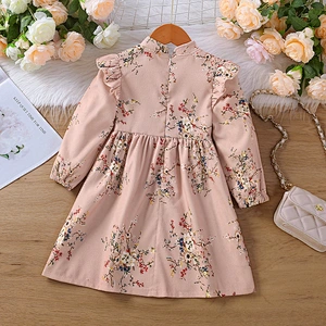 girl child dress cotton girl dress floral casual dresses for teen girls