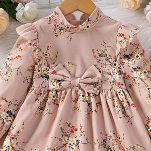 girl child dress cotton girl dress floral casual dresses for teen girls