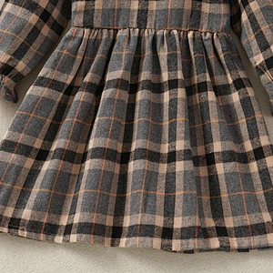 christmas clothes girl plaid dress for net girls long china dress for girls