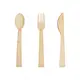 Disposable bamboo knife and fork