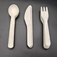 Disposable bagasse fork