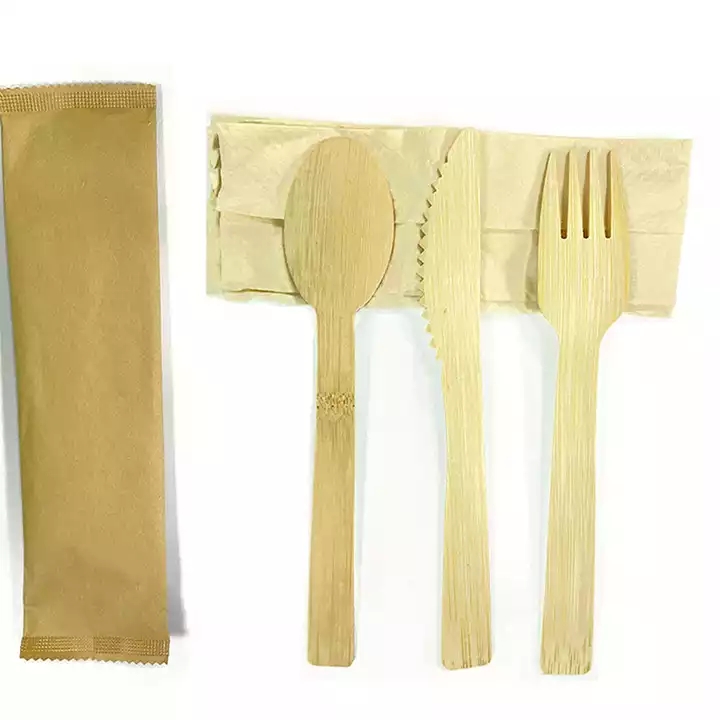 bamboo forks knives spoons