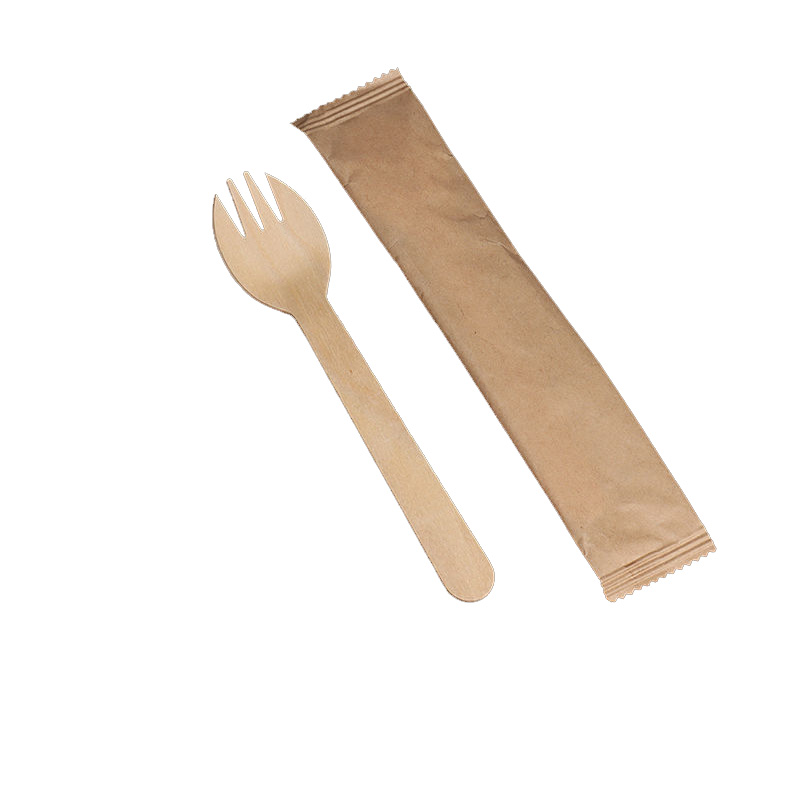 disposable wooden spork