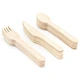 wooden spoon fork and knife set