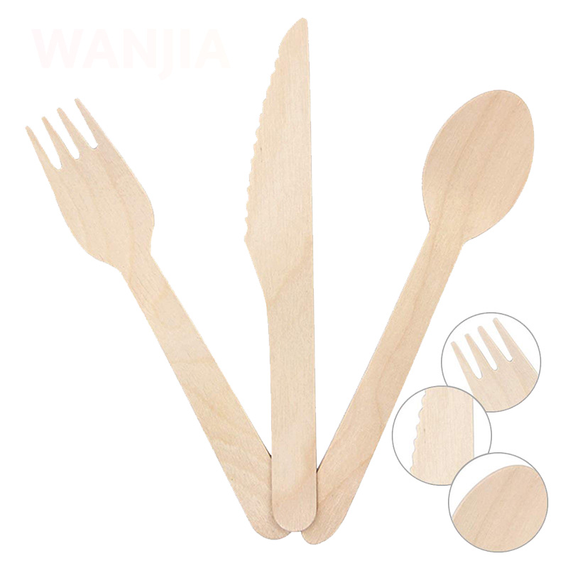 wooden disposable cutlery
