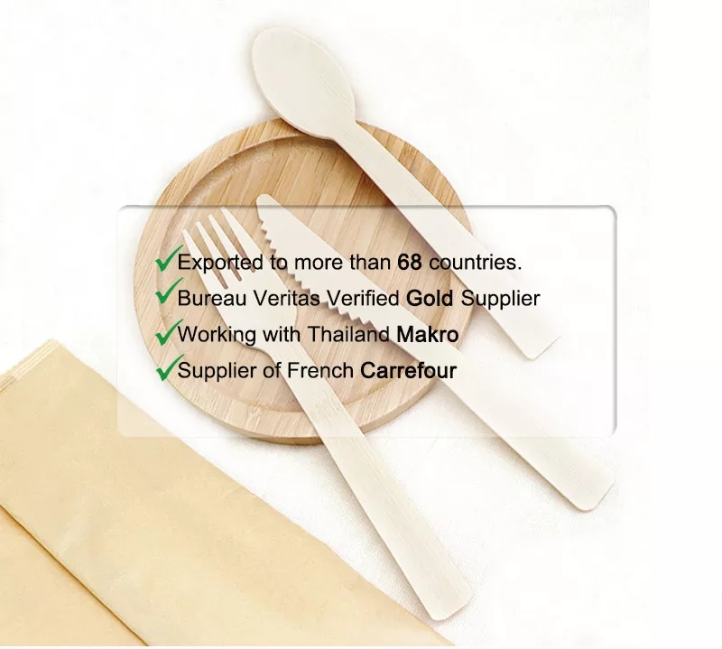 biodegradable wooden cutlery