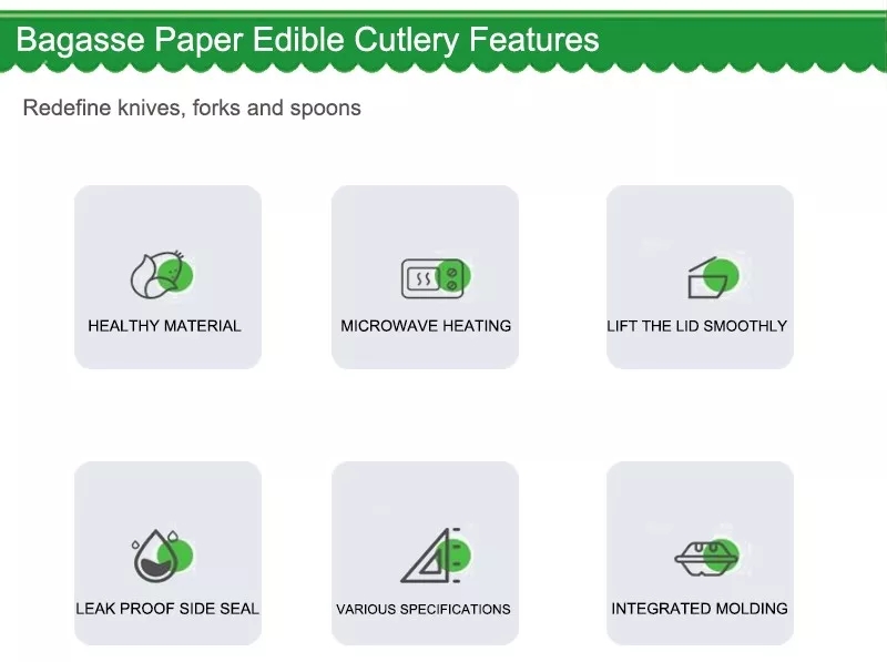 degradable bagasse knives