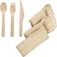 disposable wooden dessert spoons