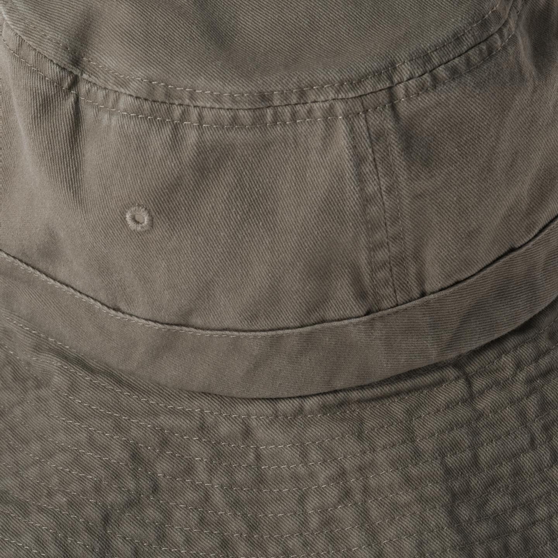 washed cotton bucket hat details