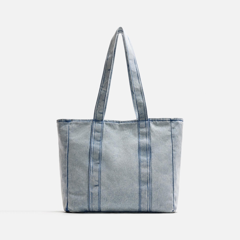 denim tote bag