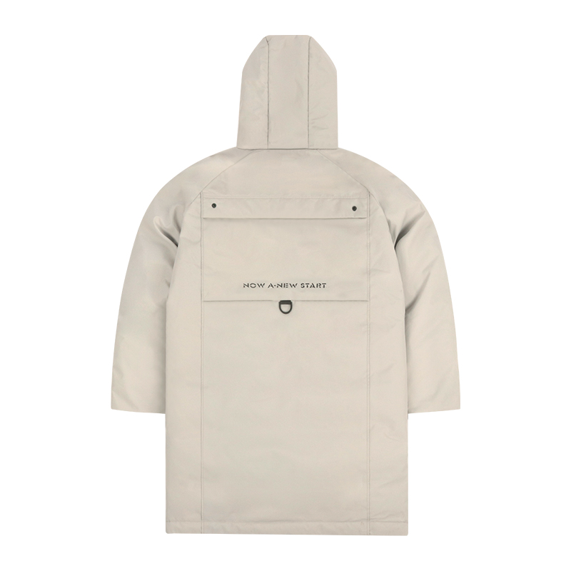 private label parka manufacturer back view
