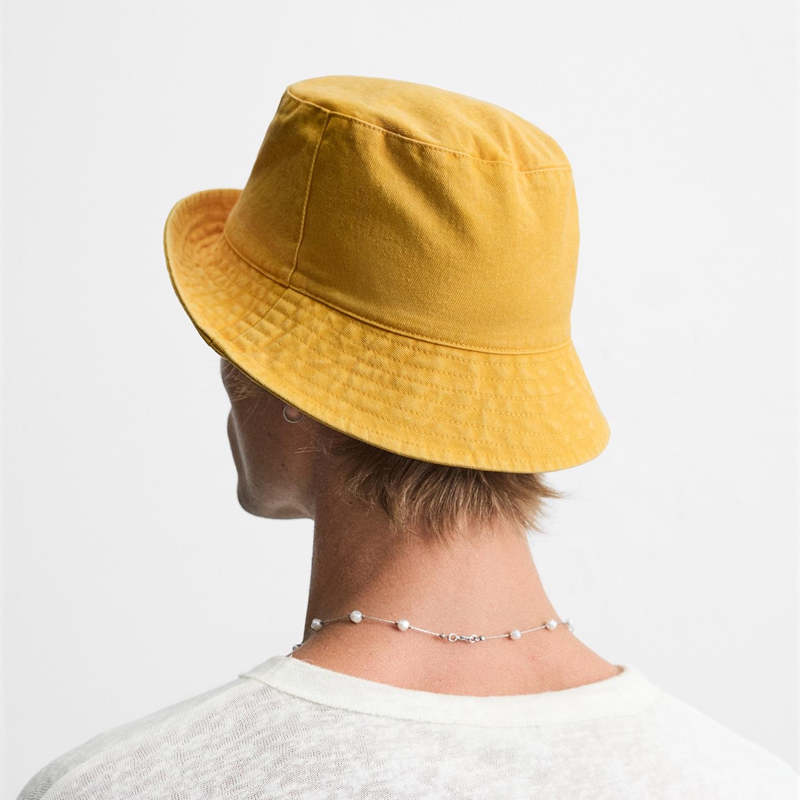 washed vintage-style bucket hat back view
