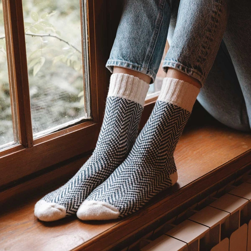 fair isle wool socks lifestyle styling