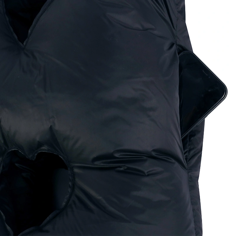 oem fashion puffer jacket factory production sample pocket details