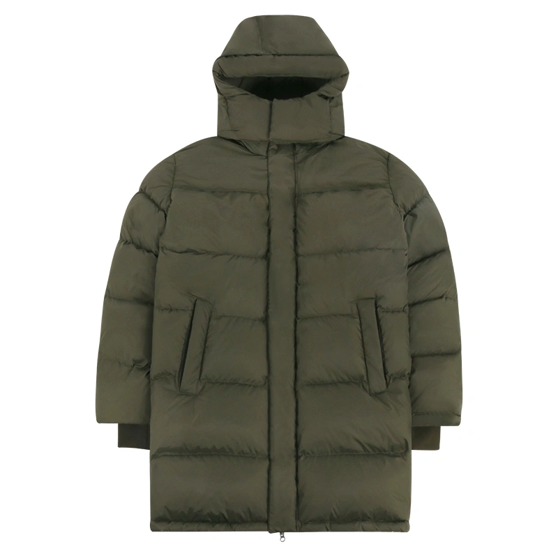 long puffer coat front view