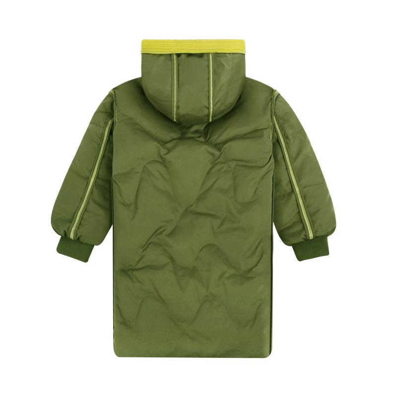 reversible puffer coat back view