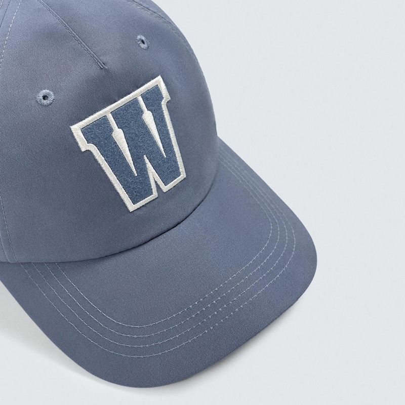 embroidered dad hat embroidery detail