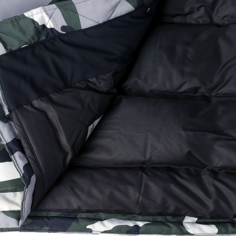 camouflage winter parka liner fabric details