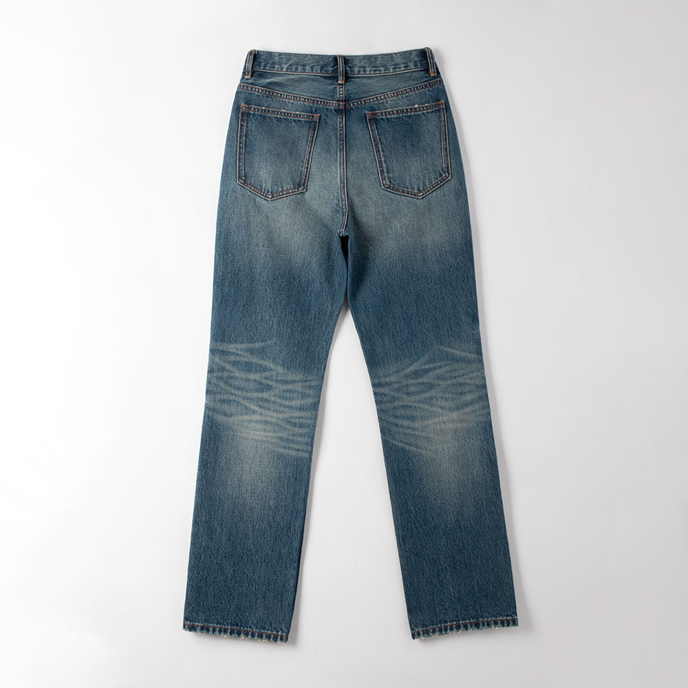 womens flare jeans back view