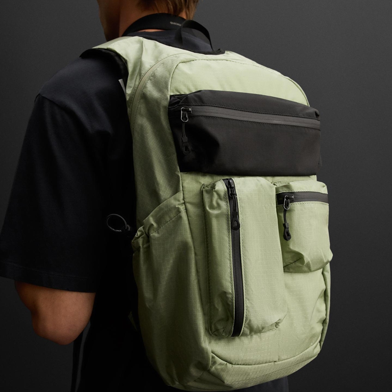 lightweight laptop backpack lifestyle back view