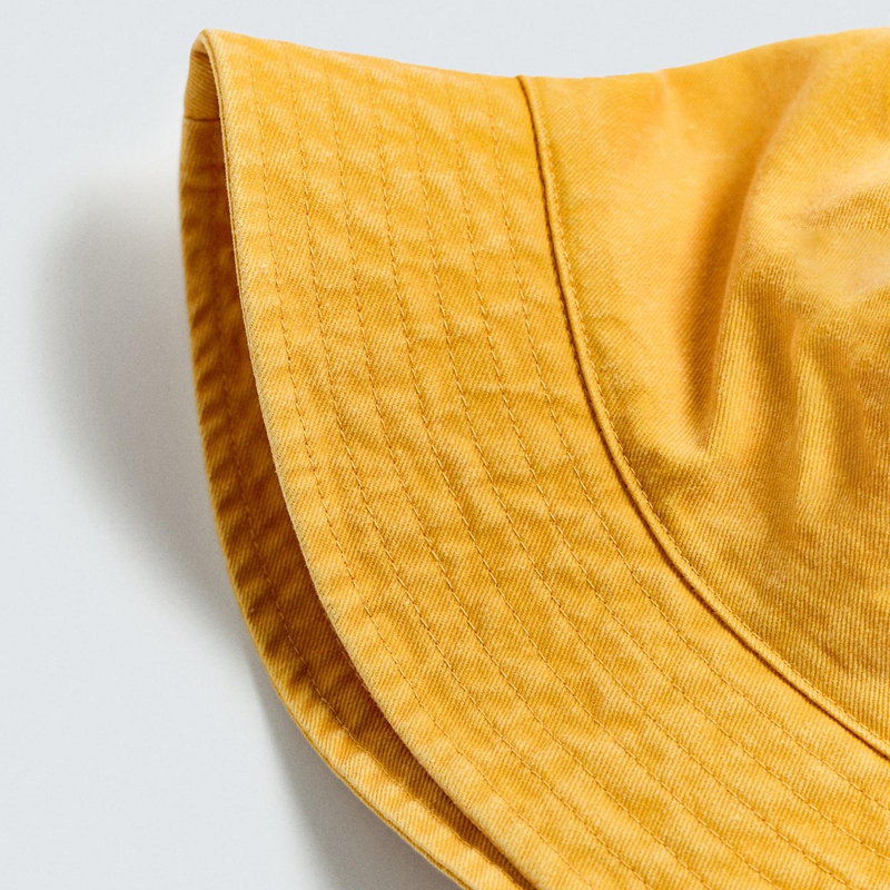 washed vintage-style bucket hat side view