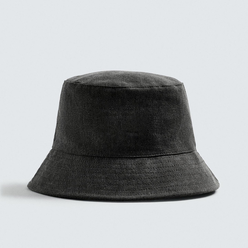 washed cotton bucket hat