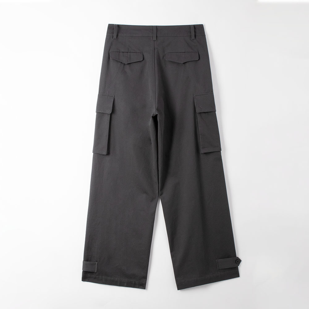 charcoal cargo pants back view