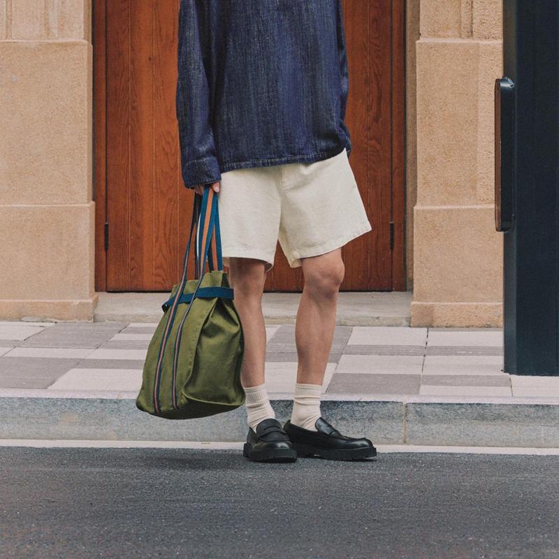 canvas work tote lifestyle view