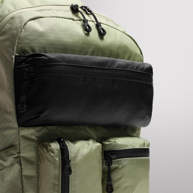 outdoor utility backpack pocket detail