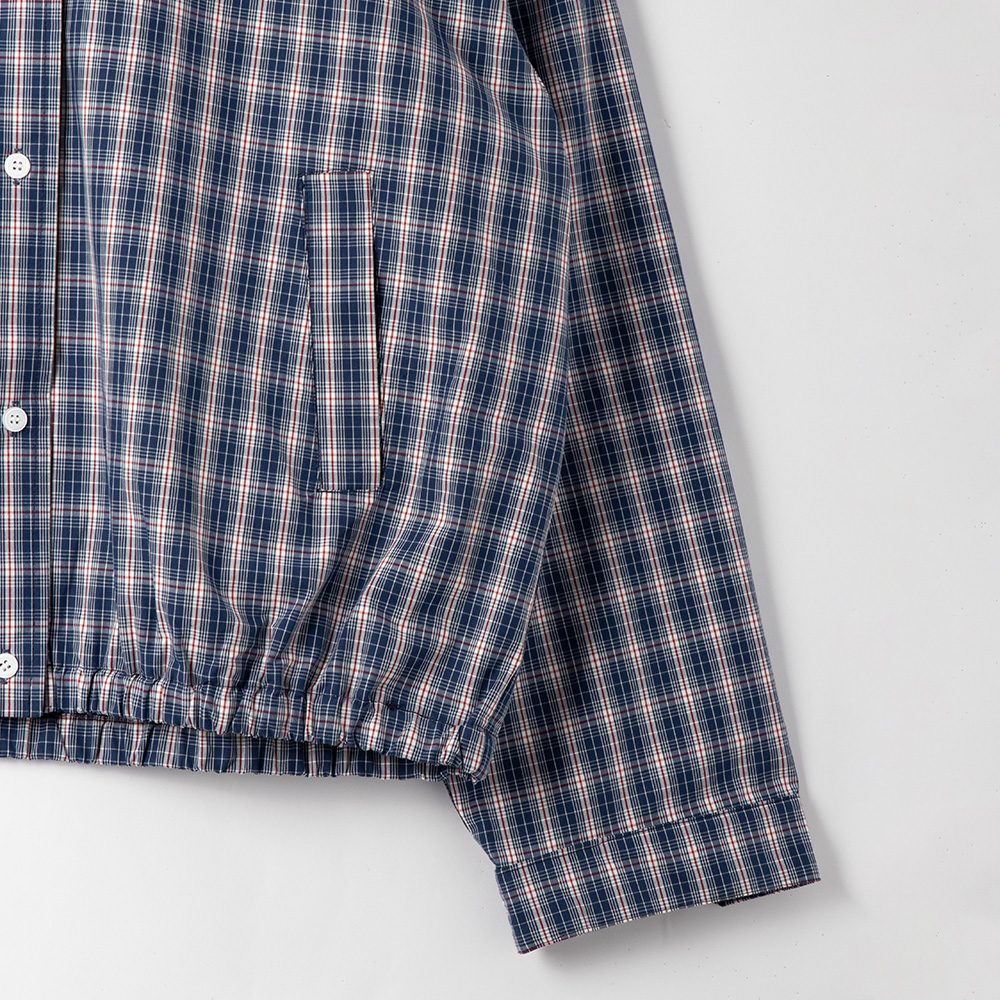 custom plaid bomber jacket long sleeve