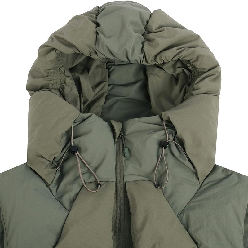oem techwear puffer jacket manufacturer hood product view