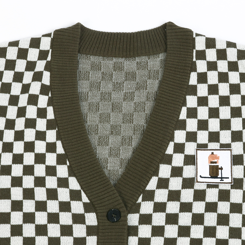 knit cardigan manufacturer collar details
